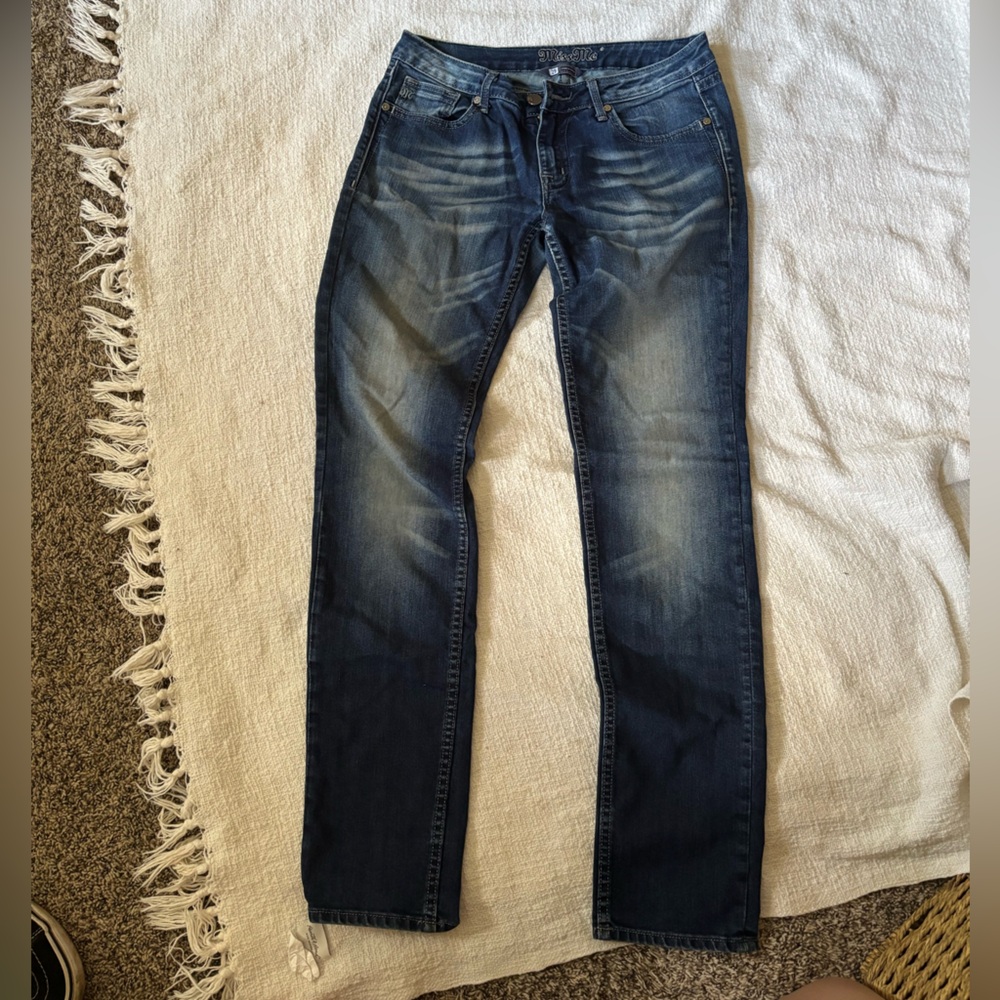 Miss Me Straight Leg Blue Jeans